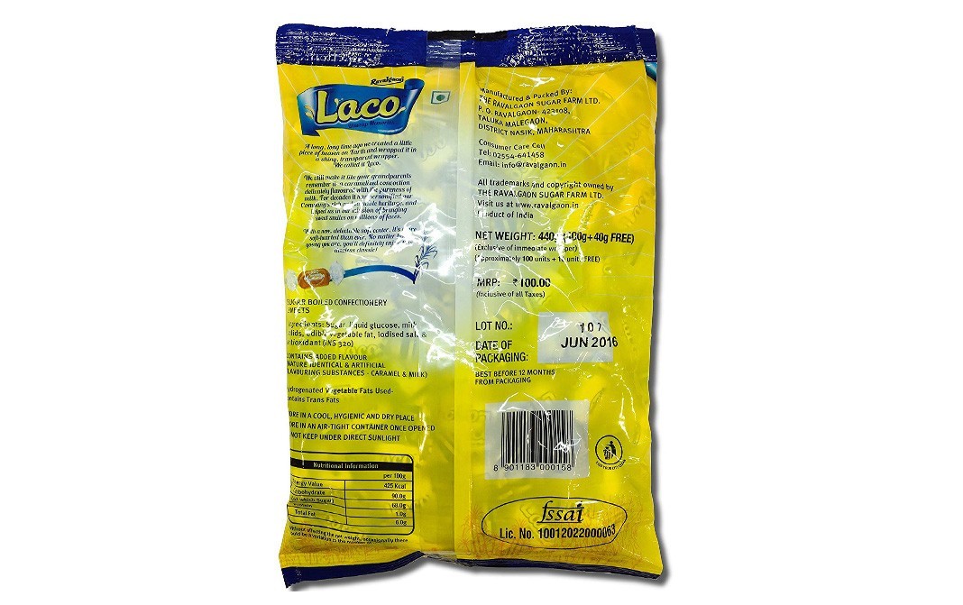 Ravalgaon Laco Candies   Pack  440 grams
